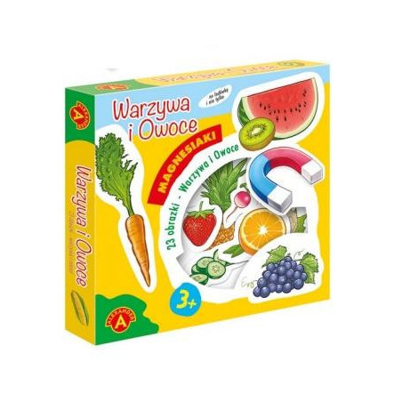 Gra Edukacyjna Magnesiaki - Warzywa i owoce ALEX 