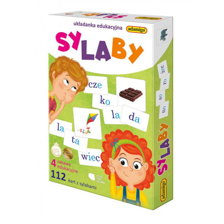 Gra Edukacyjna Układanka - Sylaby 