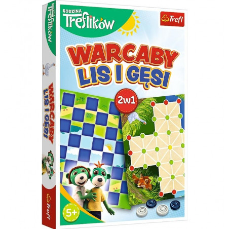 Warcaby Lis i Gęsi - Rodzina Treflików TREFL