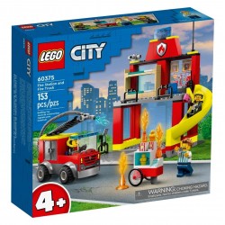Lego CITY 60375 Remiza strażacka i wóz strażacki